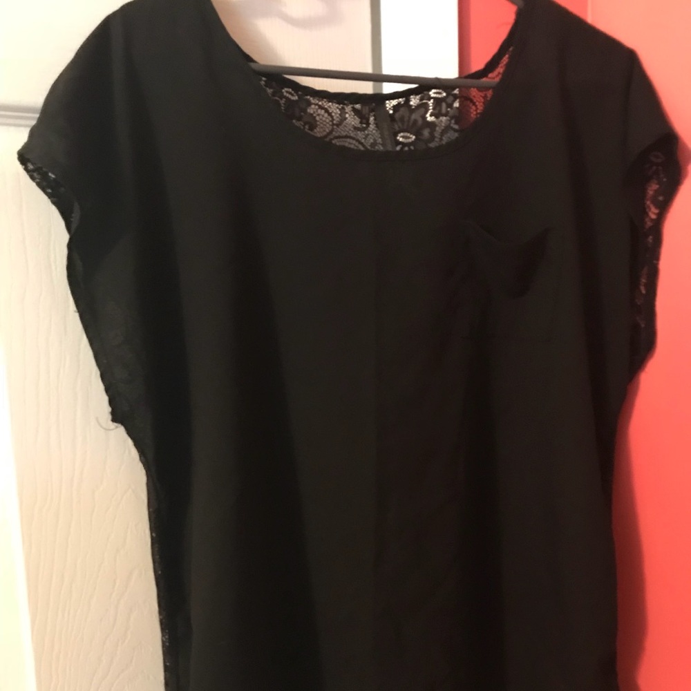 Black lace top